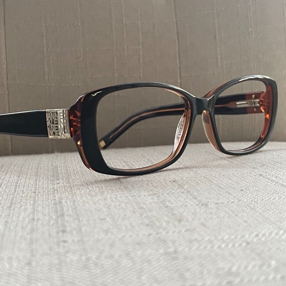 Anne Klein Women Glasses Frame Brown Tone Eyeglasses 52[]15 135 Frame